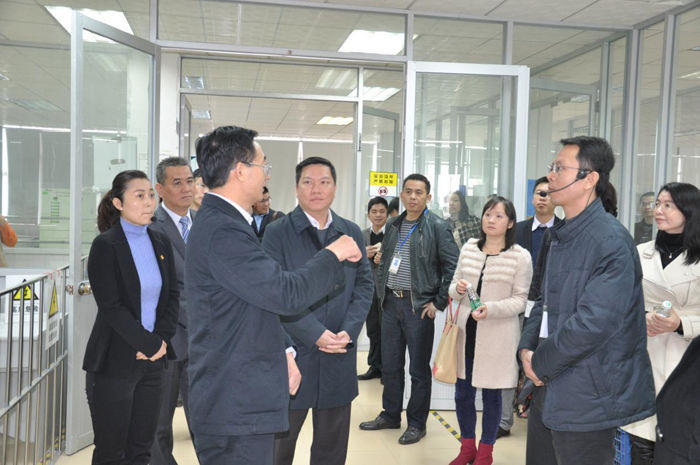 東莞市委常委、宣傳部部長潘新潮一行蒞臨常平科技園參觀交流