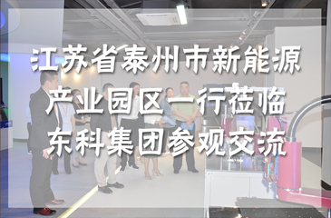 江蘇省泰州市新能源產(chǎn)業(yè)園區(qū)一行蒞臨東科集團參觀交流